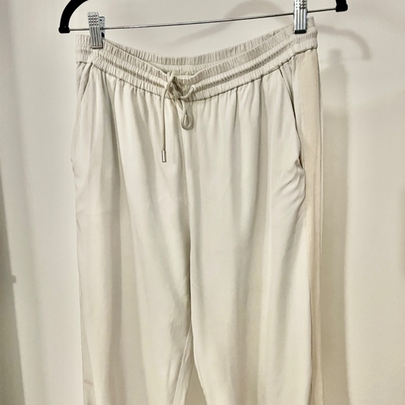 ATM Collection Tuxedo Drawstring Grey White Pants SZ M - Picture 3 of 5